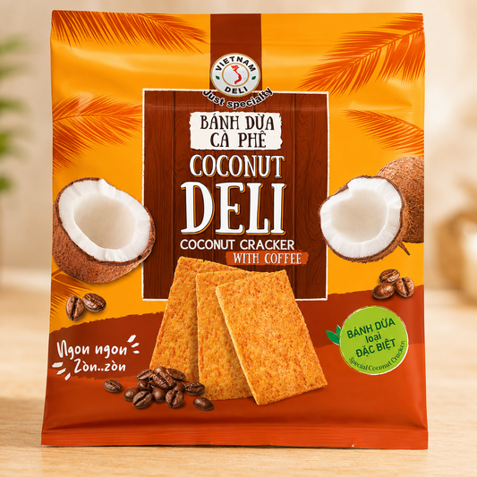 Deli_Coconut Cracker With Coffee