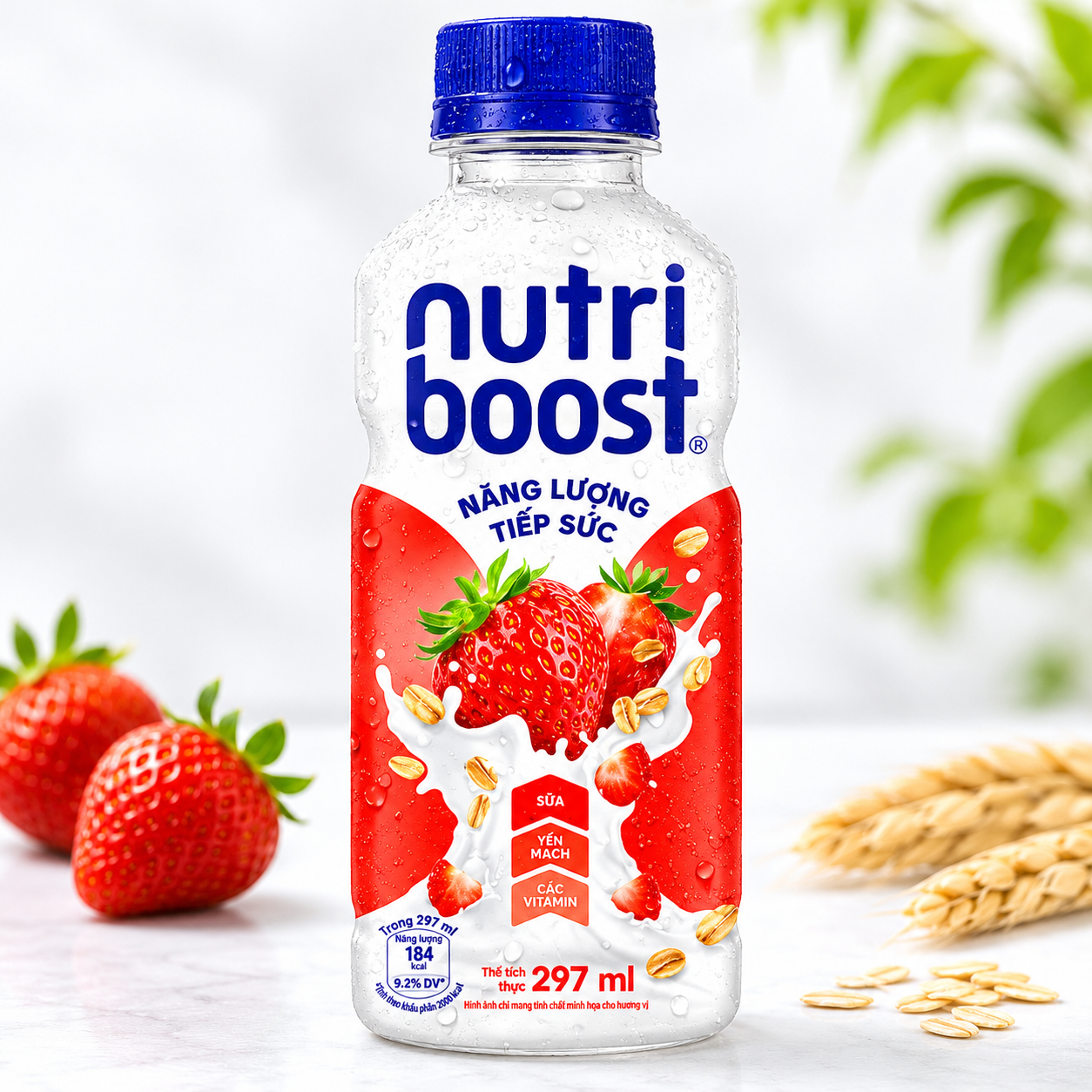 Nutri Boost_စတော်ဘယ်ရီဒိန်ချဥ်အချိုရည်
