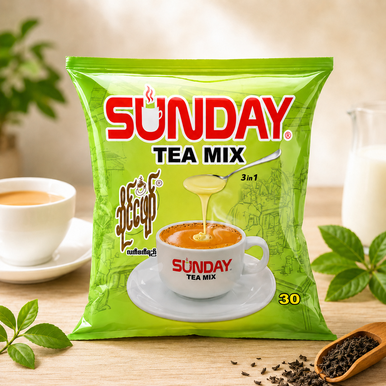 Sunday_Tea Shop Tea Mix  3in1_1ps